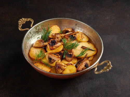 Картофель с грибами