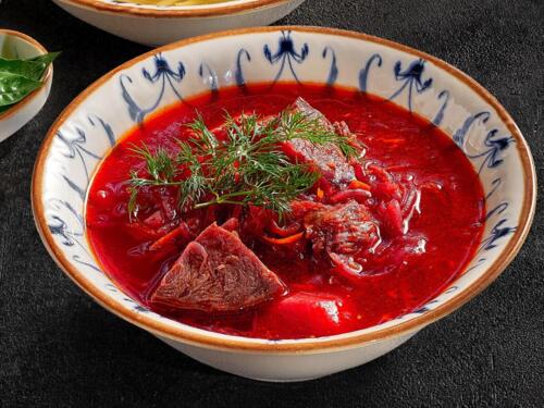 Кубанский борщ с говядиной